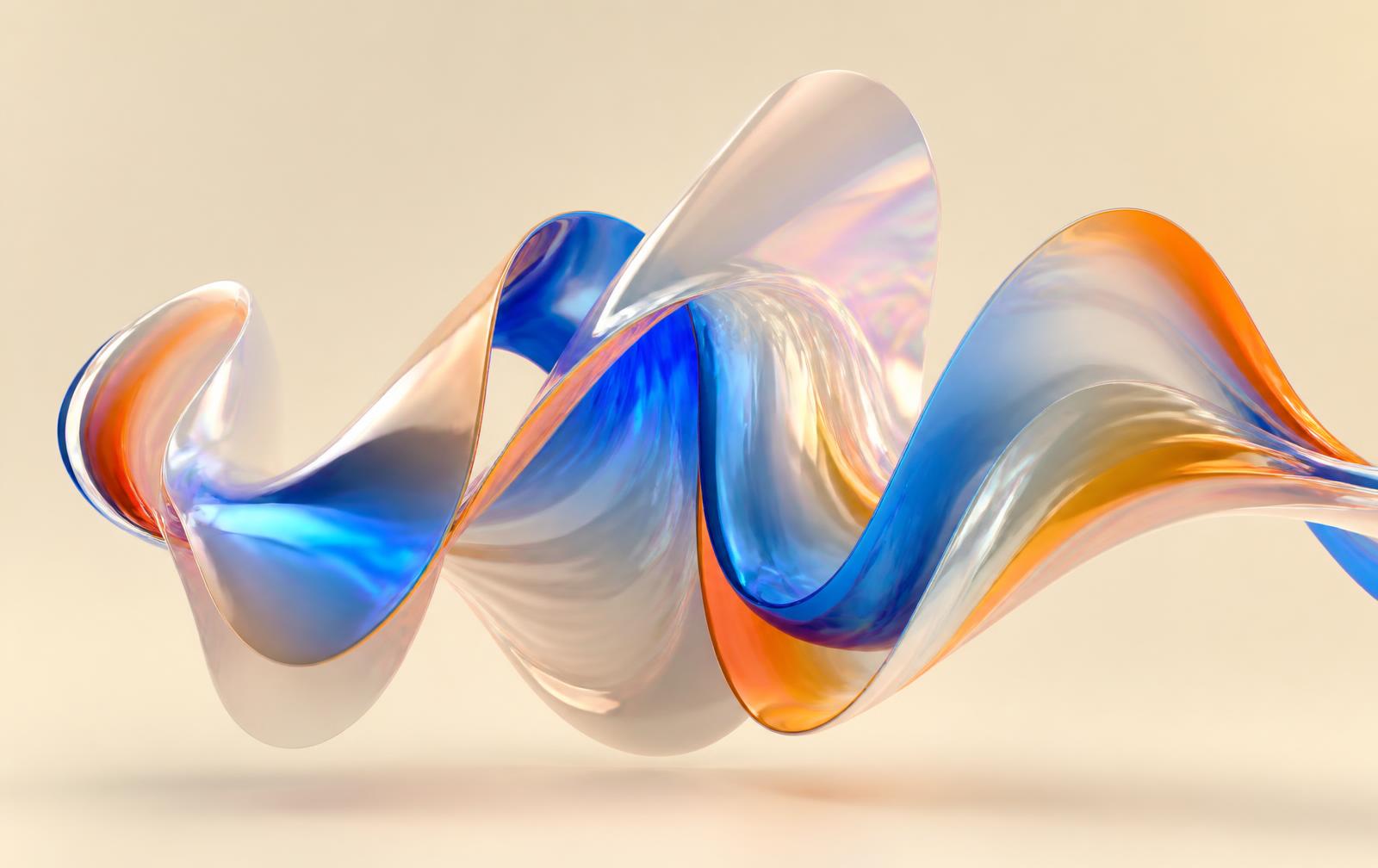 Chromatic orbit — Ribbon sculpt, frame 042 — highlight pass
